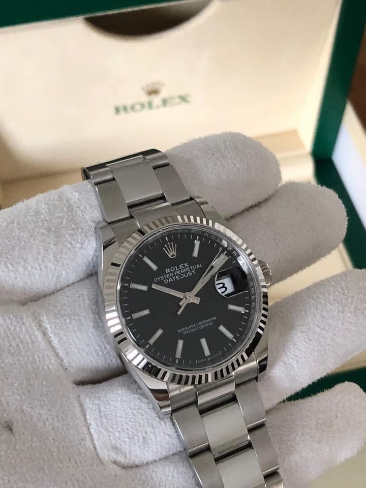 Rolex | Datejust | 126234 | Gold/Steel | 36 mm | Steel | Black | Automatic