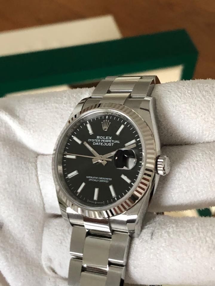 Rolex | Datejust | 126234 | Gold/Steel | 36 mm | Steel | Black | Automatic