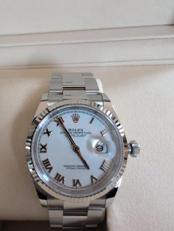 Rolex | Datejust | 126234 | Steel | 36 mm | White gold | White | Automatic