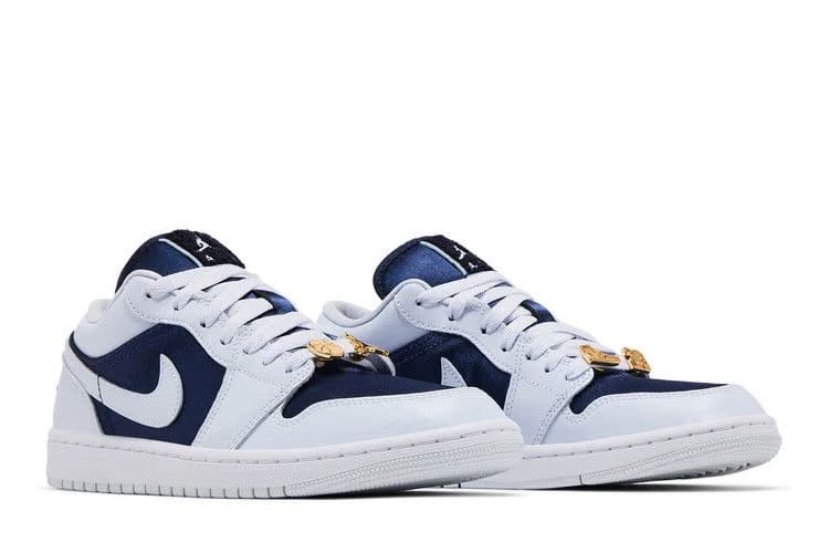 Wmns Air Jordan 1 Low SE 'Midnight Navy Gold Charms'