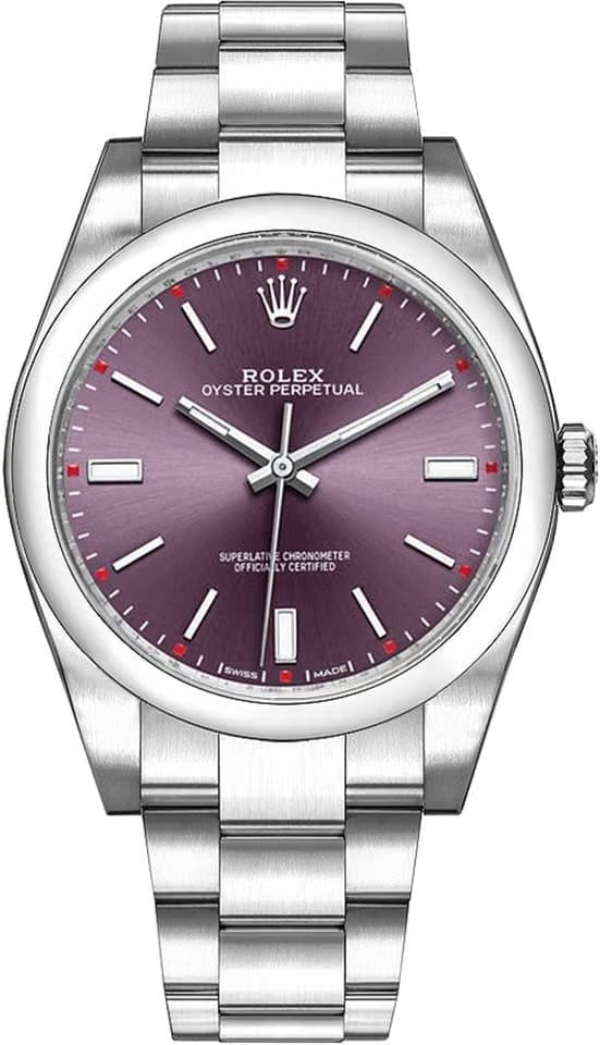 Rolex | Oyster Perpetual | 114300 | Steel | 39 mm | Steel | Purple | Automatic