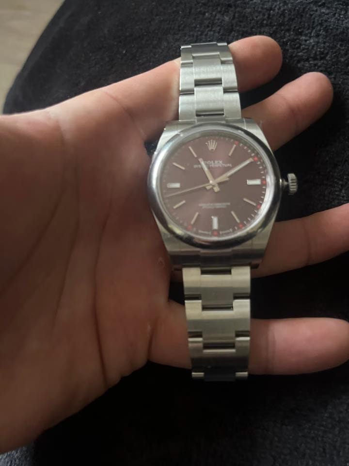 Rolex Oyster Perpetual Fully factory stickered with original box and paper work.