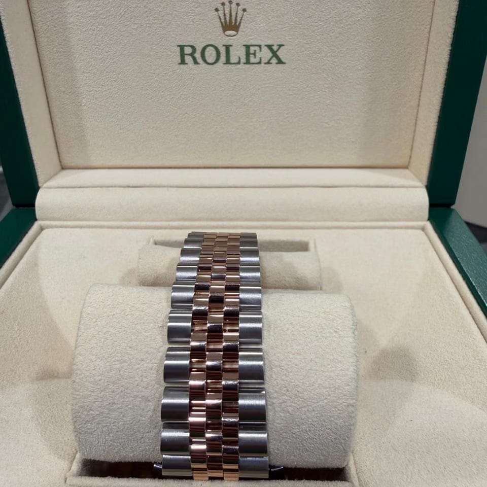 Rolex | Datejust | 116231 | Rose gold | 36 mm | Gold/Steel | Champagne | Automatic