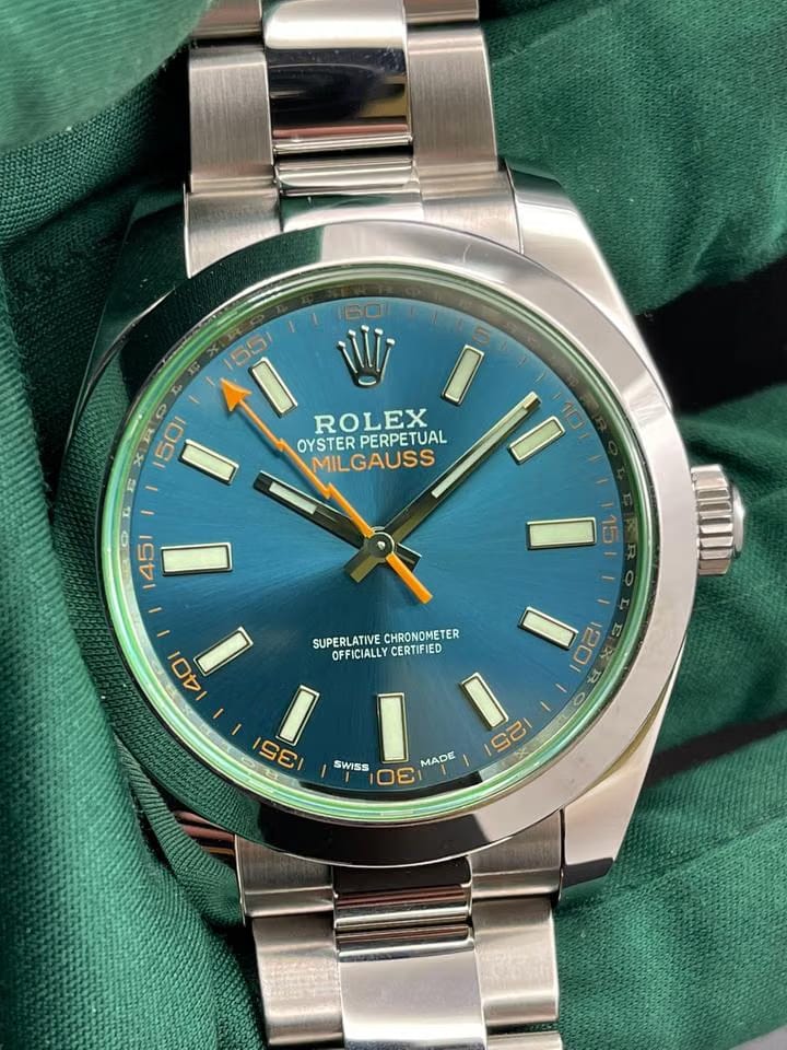 Rolex | Milgauss | 116400GV | Steel | 40 mm | Steel | Blue | Automatic