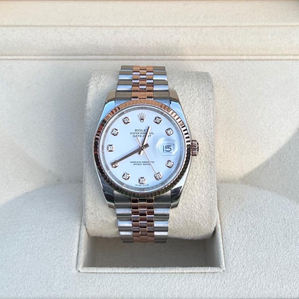 Rolex | Datejust | 116231 | Gold/Steel | 36 mm | Gold/Steel | White | Automatic