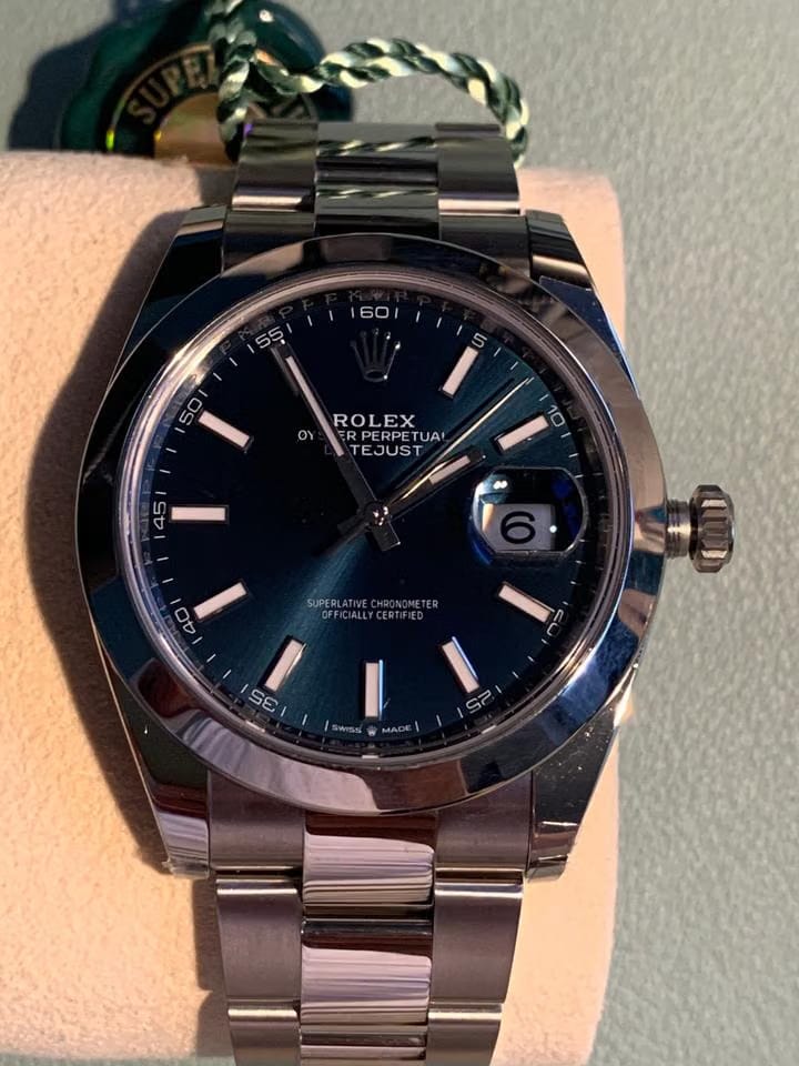 Rolex | Datejust | 126300 | Steel | 41 x 8 mm | Steel | Blue | Automatic