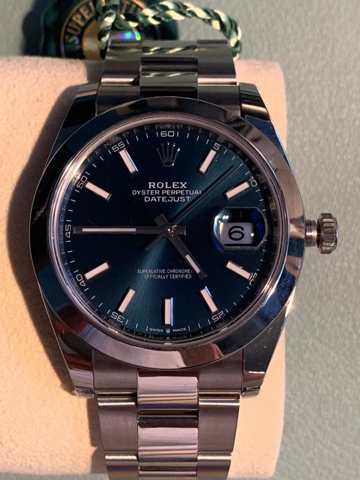 Rolex | Datejust | 126300 | Steel | 41 x 8 mm | Steel | Blue | Automatic