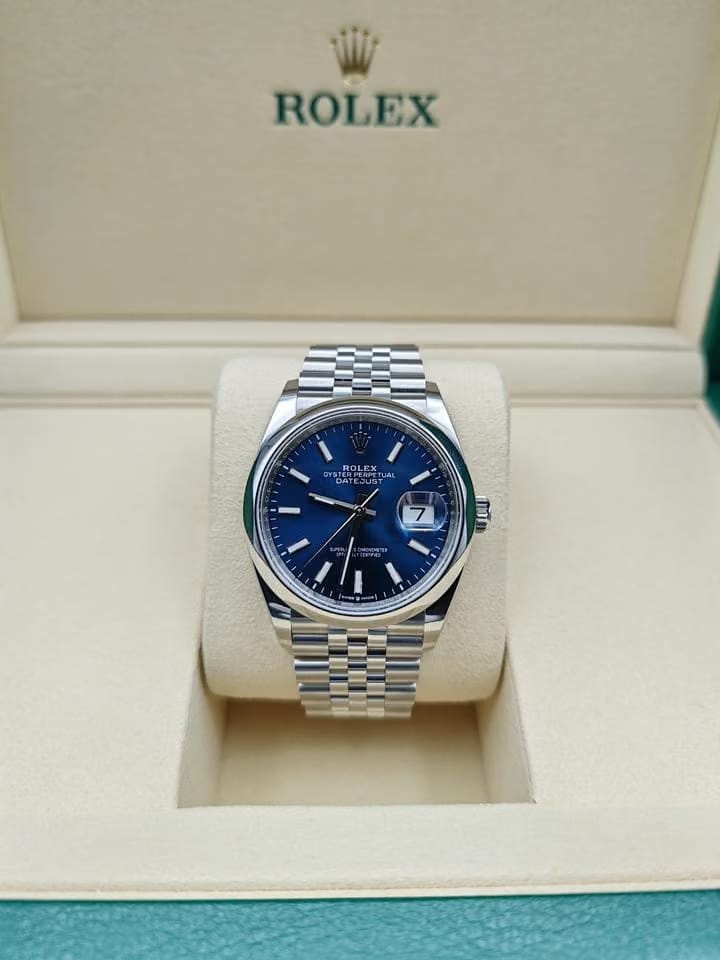 Rolex | Datejust | Rolex Datejust 36 126200 Blue Dial Jubilee New 2025 Full Set | Steel | 36 mm | Steel | Blue | Automatic