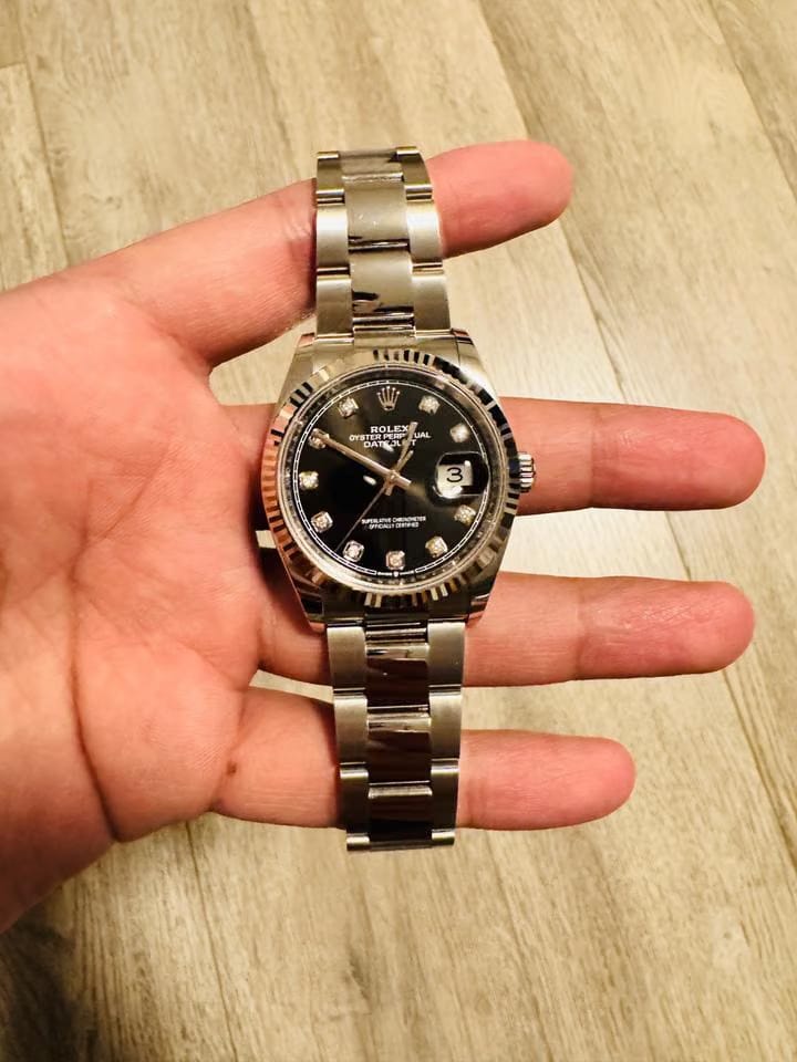 Rolex | Datejust | 126234 | 36 mm | White gold | Black | Automatic
