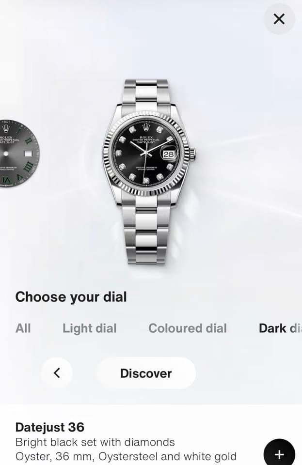 Rolex | Datejust | 126234 | 36 mm | White gold | Black | Automatic