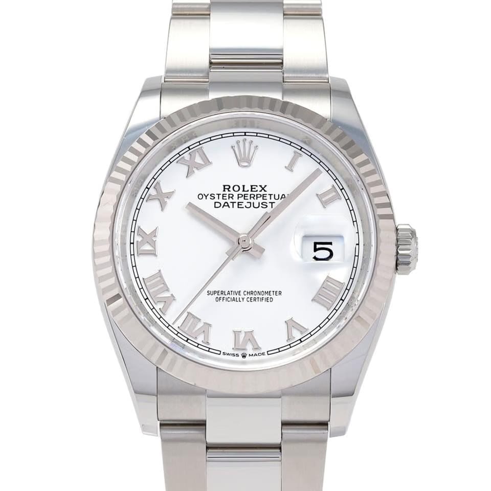 Rolex | Datejust | 126234 | Gold/Steel | 36 Mm | White | Automatic