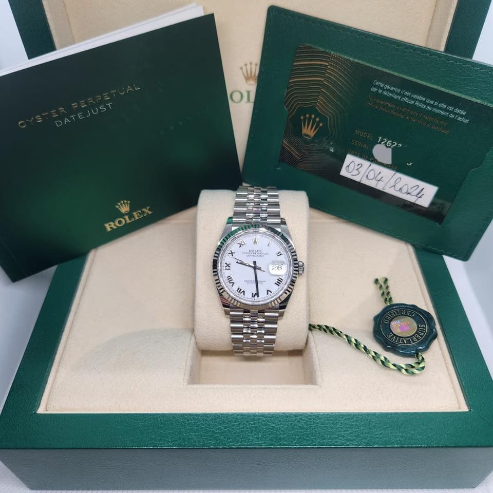 Rolex | Datejust | 126234 | Gold/Steel | 36 mm | Steel | White | Automatic