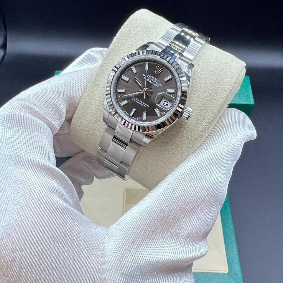 Rolex | Datejust | 279174GREY INDEX OYS | White gold | 28 mm | Steel | Grey | Automatic