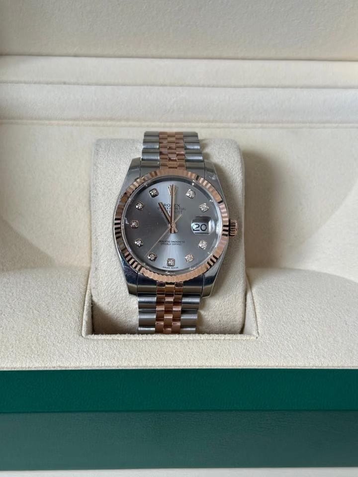 Rolex | Datejust | 116231 | Gold/Steel | 36 mm | Gold/Steel | Grey | Automatic