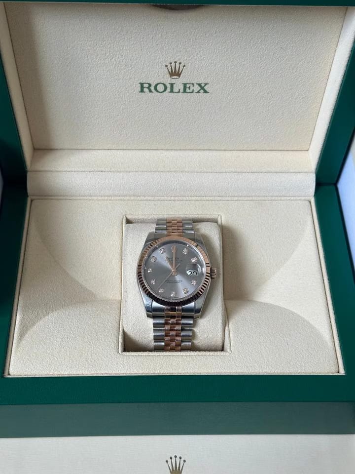Rolex | Datejust | 116231 | Gold/Steel | 36 mm | Gold/Steel | Grey | Automatic