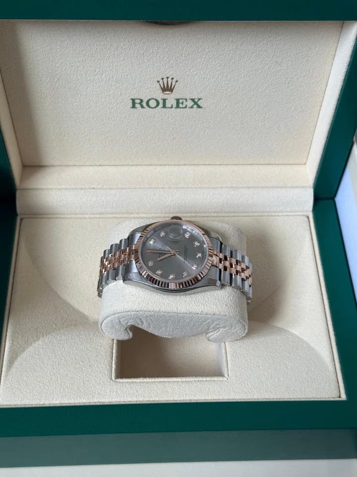 Rolex | Datejust | 116231 | Gold/Steel | 36 mm | Gold/Steel | Grey | Automatic