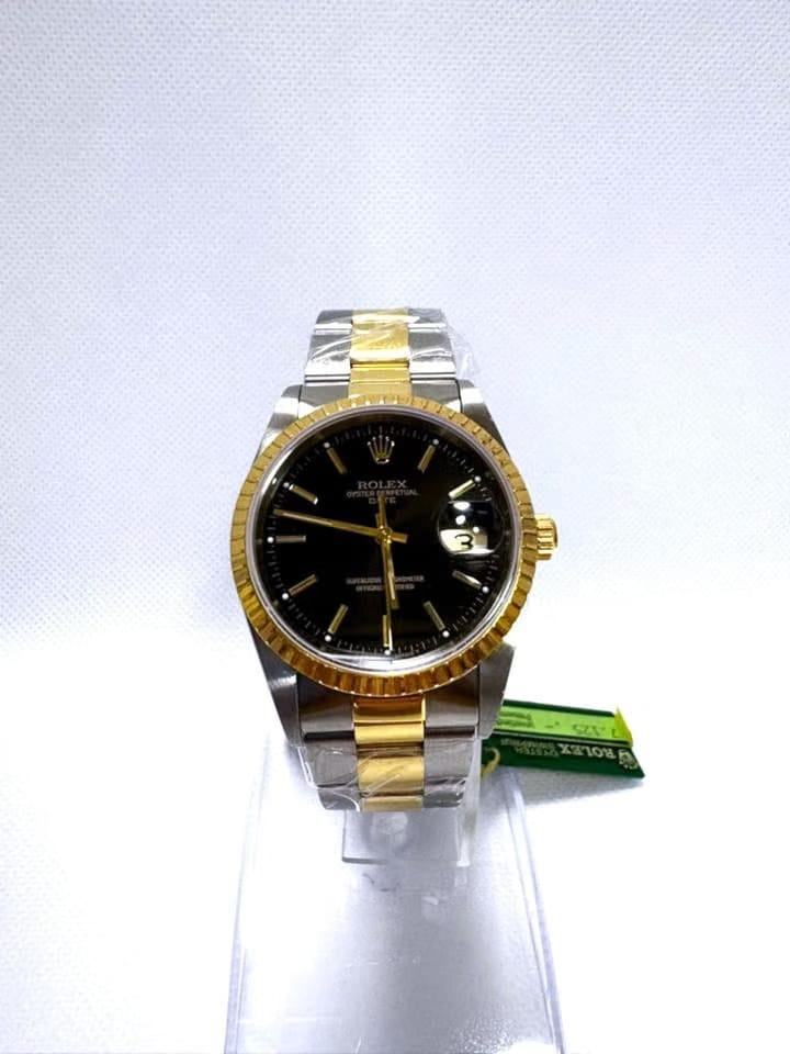 Rolex | Oyster Perpetual | 15223 | Gold/Steel | 34 mm | Gold/Steel | Black | Automatic