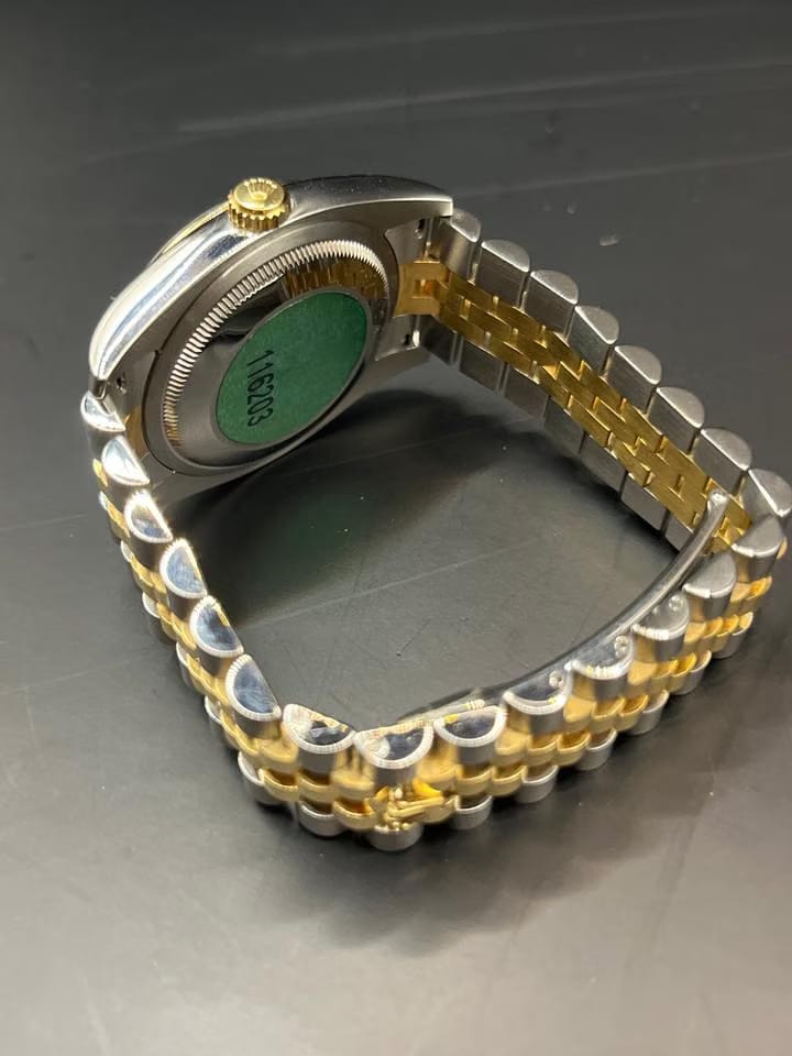 Rolex | Datejust | 116203 | Gold/Steel | 36 mm | Gold/Steel | Black | Automatic
