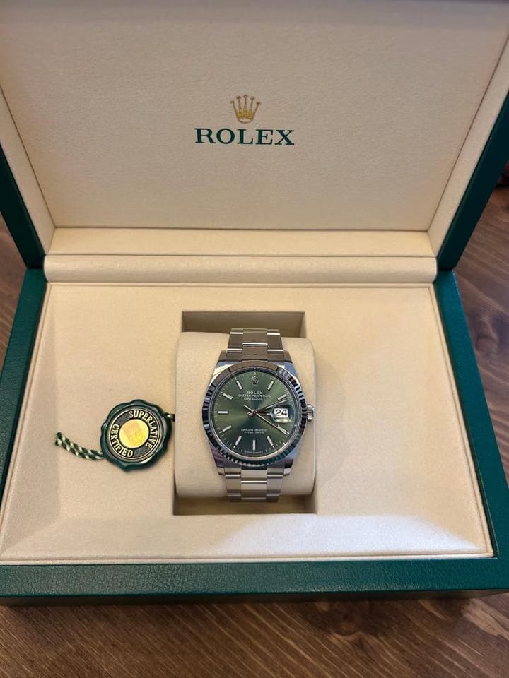 Rolex | Datejust | 126234 | Steel | 36 mm | Steel | Green | Automatic
