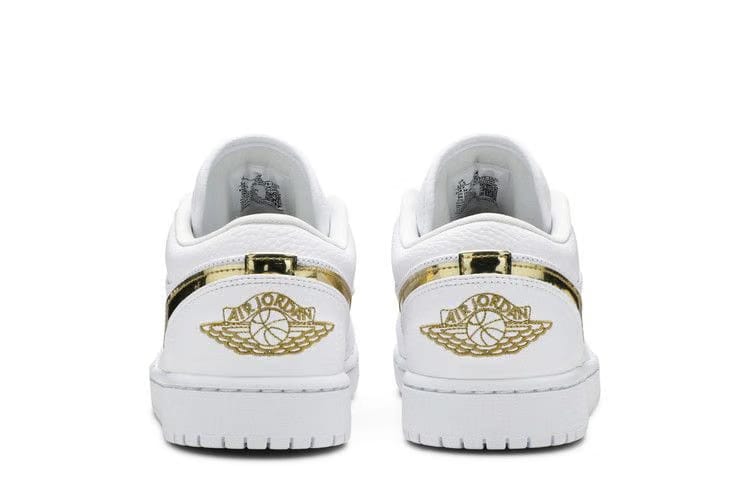 Wmns Air Jordan 1 Retro Low 'White Metallic Gold'
