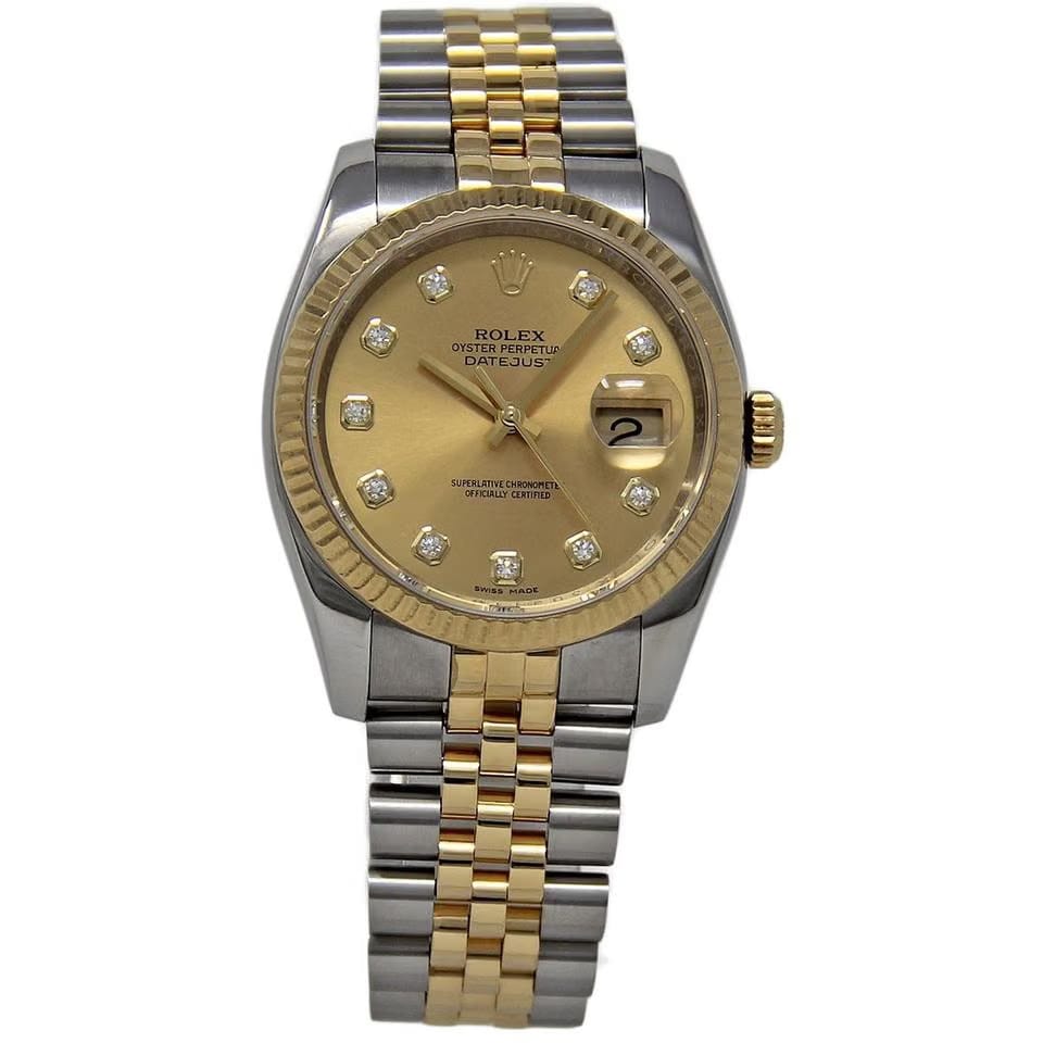 Rolex | Datejust | 116233 | Steel | 36 mm | Gold/Steel | Champagne | Automatic