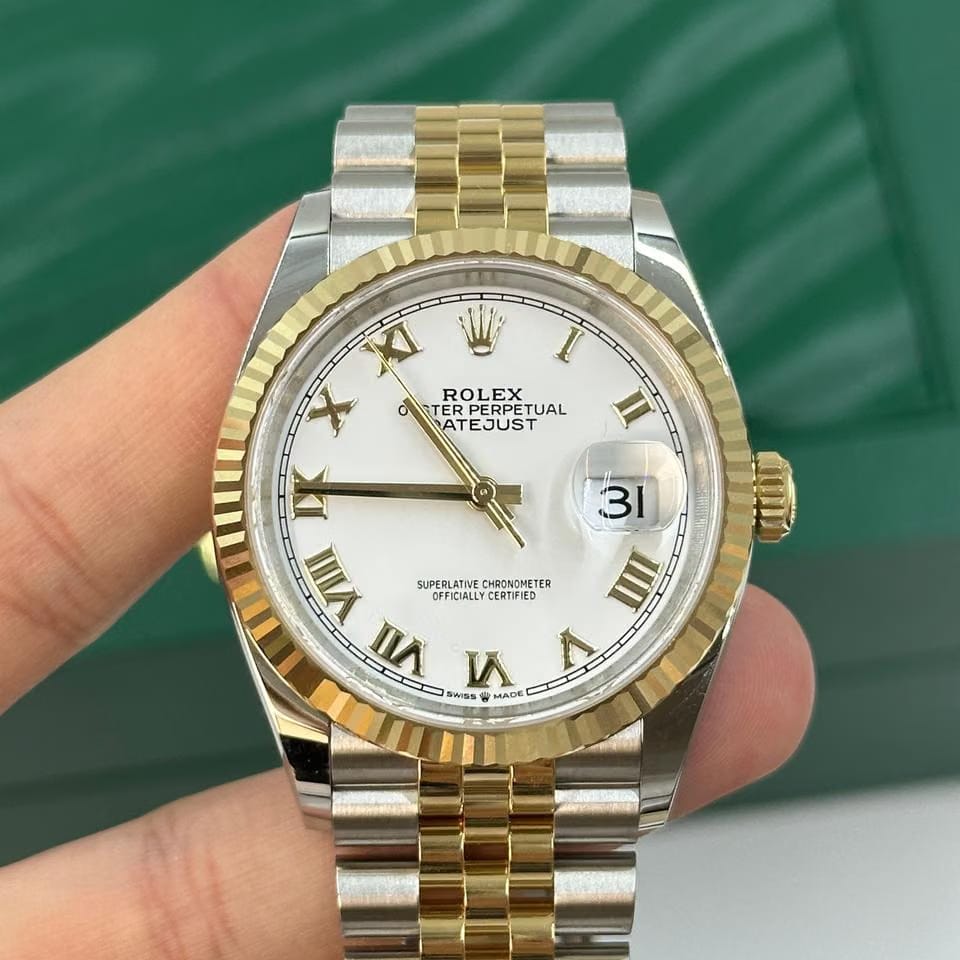 Rolex | Datejust | 126233 | Steel | 36 mm | Gold/Steel | White | Automatic