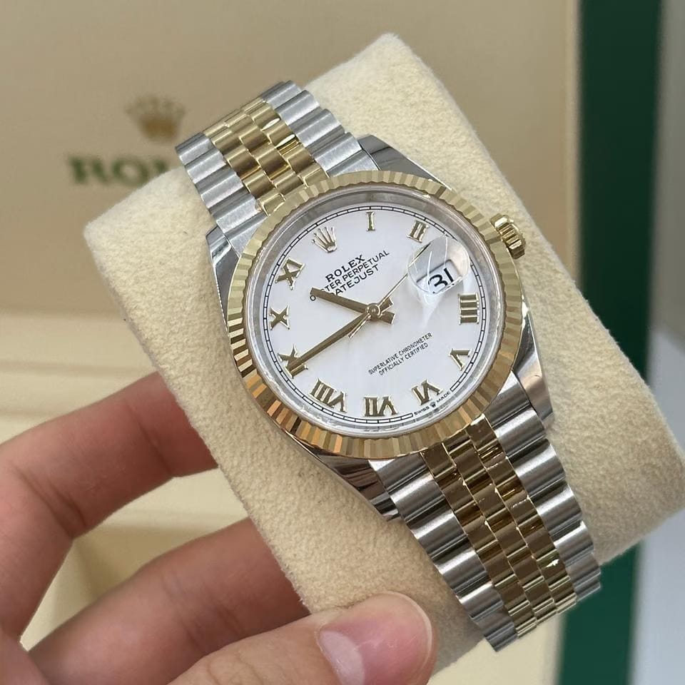 Rolex | Datejust | 126233 | Steel | 36 mm | Gold/Steel | White | Automatic
