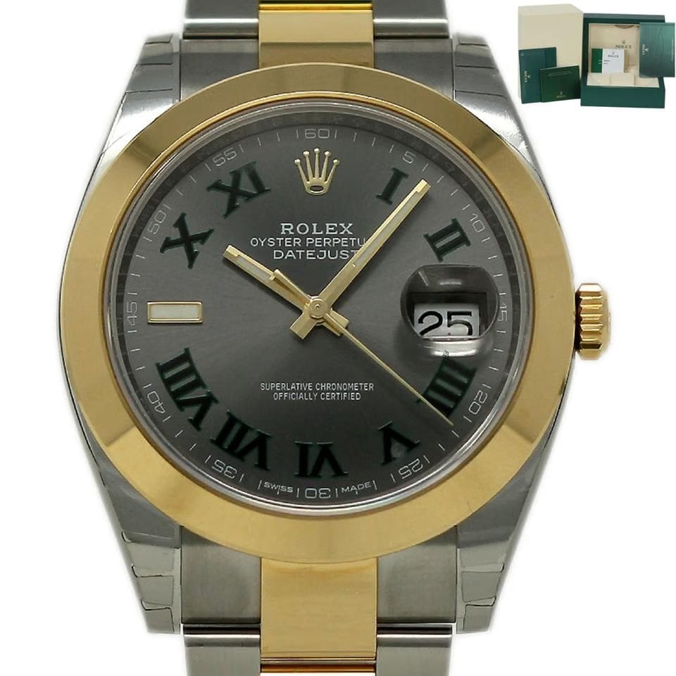 Rolex | Datejust | 126303 | Steel | 41 mm | Gold/Steel | Green | Automatic