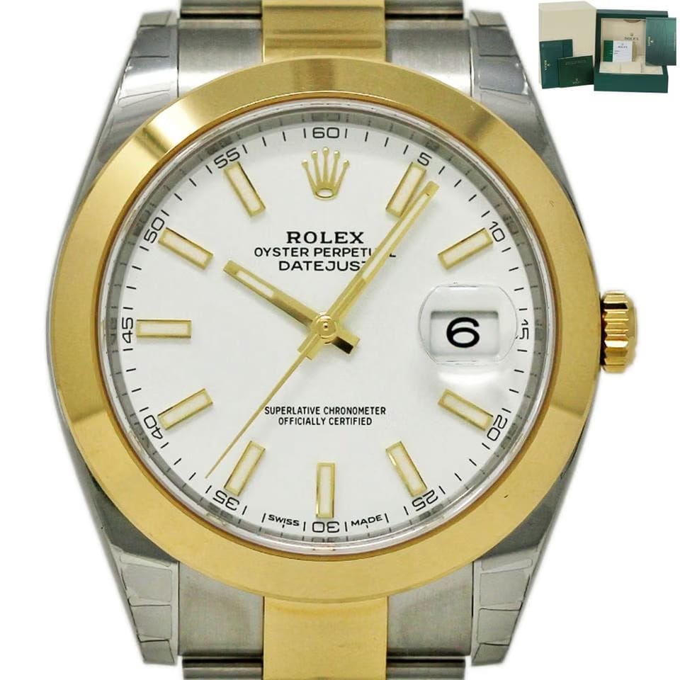 Rolex | Datejust | 126303 | Steel | 41 mm | Gold/Steel | White | Automatic
