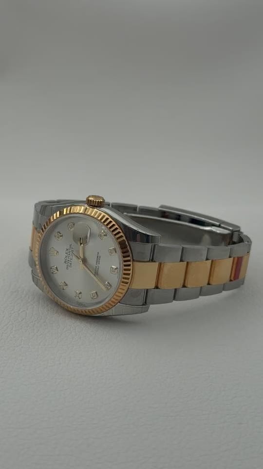 Rolex | Datejust | 116233 | Gold/Steel | 36 mm | Gold/Steel | Silver (solid) | Automatic