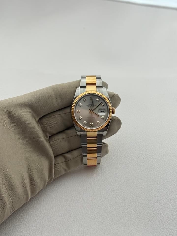 Rolex | Datejust | 116233 | Gold/Steel | 36 mm | Gold/Steel | Silver (solid) | Automatic