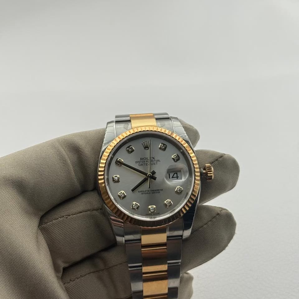 Rolex | Datejust | 116233 | Gold/Steel | 36 mm | Gold/Steel | Silver (solid) | Automatic