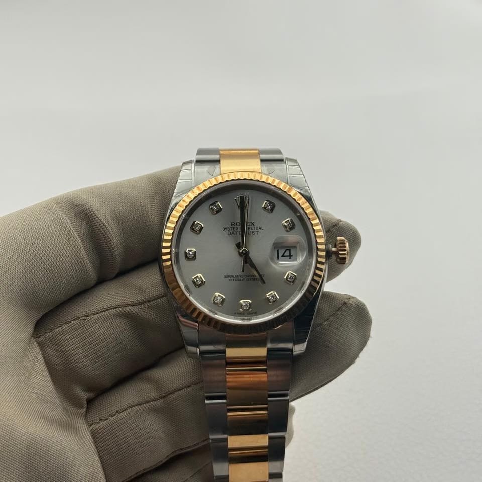 Rolex | Datejust | 116233 | Gold/Steel | 36 mm | Gold/Steel | Silver (solid) | Automatic