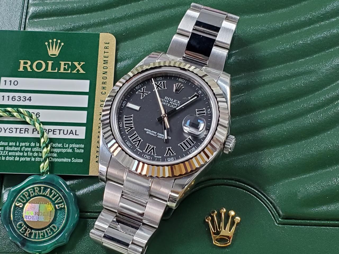 Rolex | Datejust | 116334 | Steel | 41 mm | Steel | Grey | Automatic