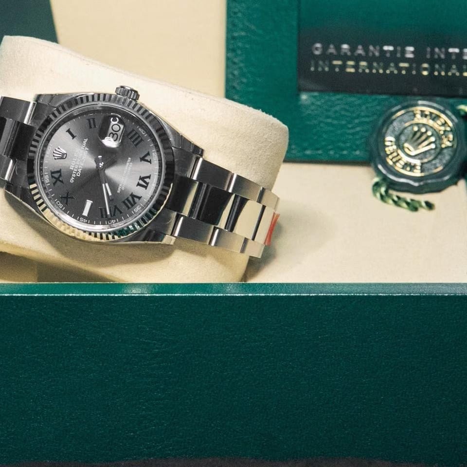 Rolex | Datejust | 126234 | Gold/Steel | 36 x 43 mm | Steel | Grey | Automatic