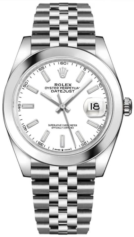 Rolex | Datejust | 126300-0006 | Steel | 41 mm | Steel | White | Automatic
