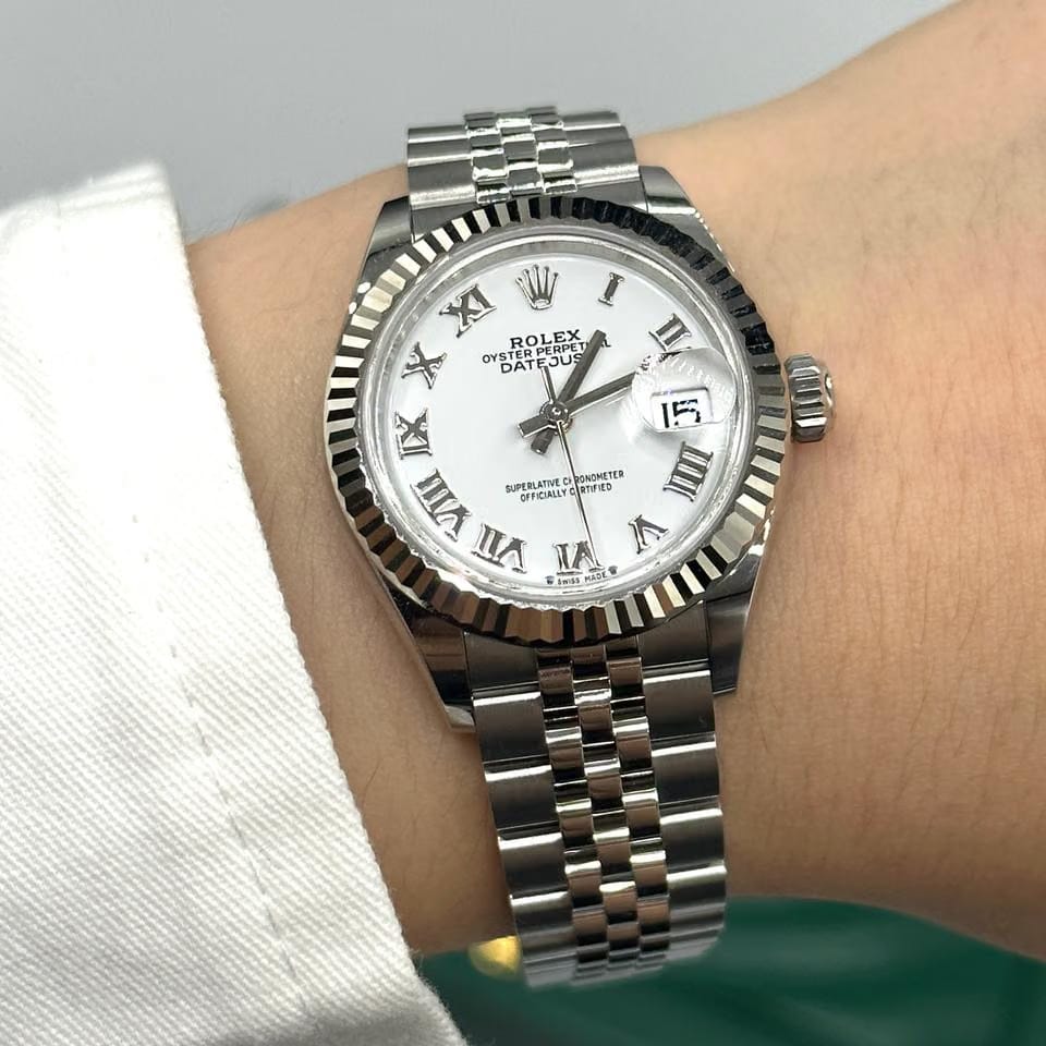 Rolex | Datejust | 279174 WHITE ROMAN JUB | Steel | 28 mm | Steel | White | Automatic