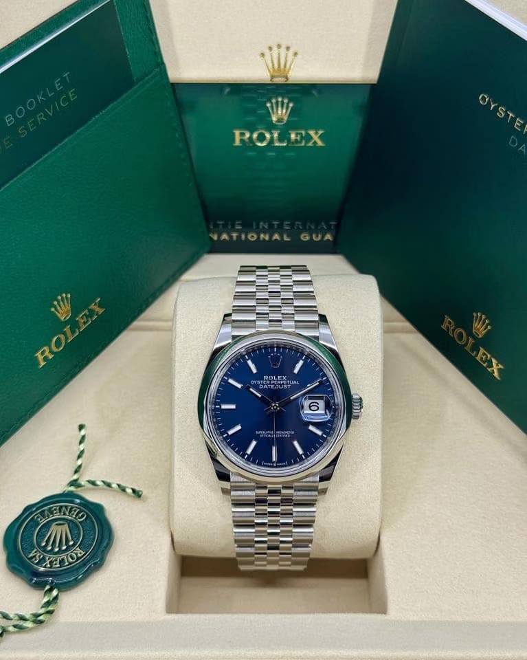 Rolex | Datejust | 126200-0005 | Steel | 36 mm | Steel | Blue | Automatic
