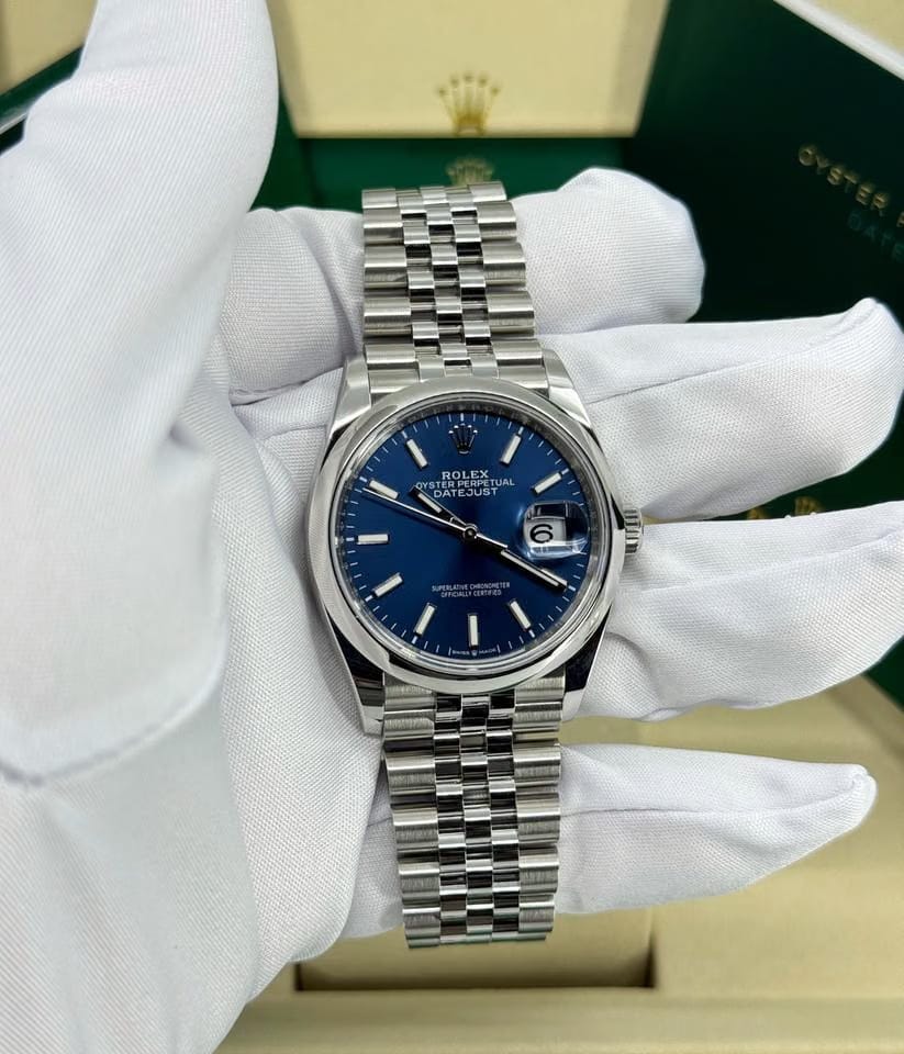 Rolex | Datejust | 126200-0005 | Steel | 36 mm | Steel | Blue | Automatic
