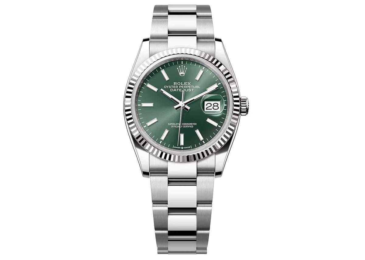 Rolex | Datejust | M126234-0052 | Steel | 36 mm | Steel | Green | Automatic