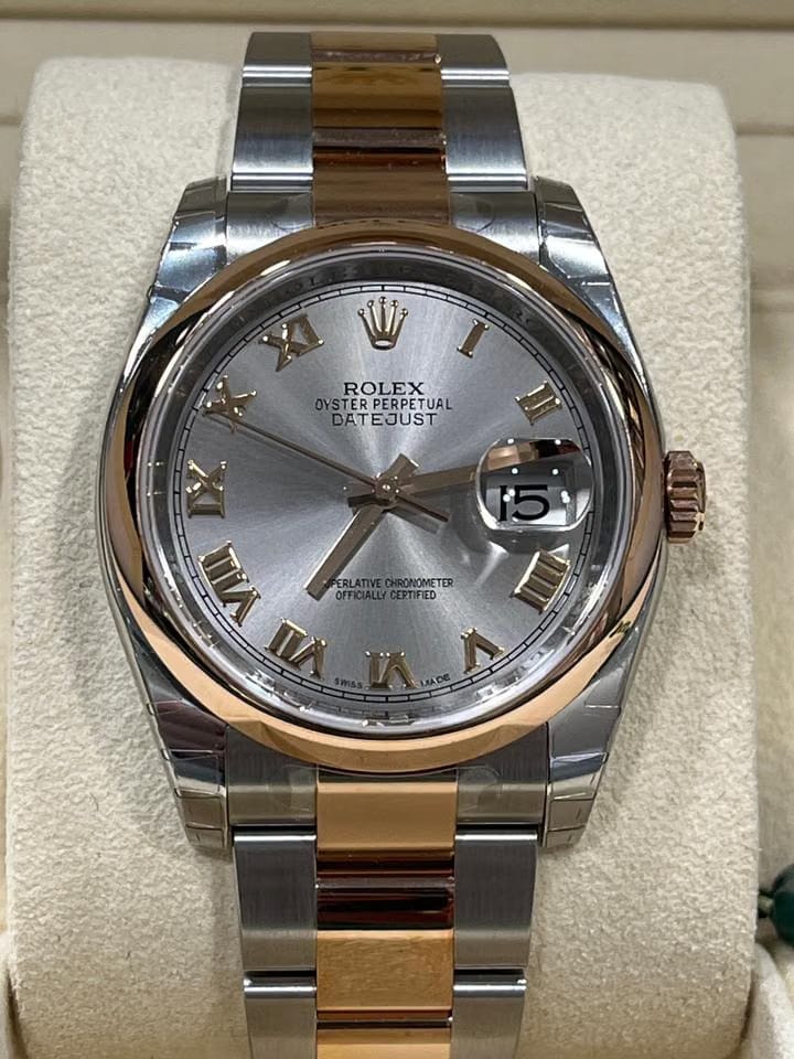 Rolex | Datejust | 116201 | Gold/Steel | 36 mm | Gold/Steel | Grey | Automatic