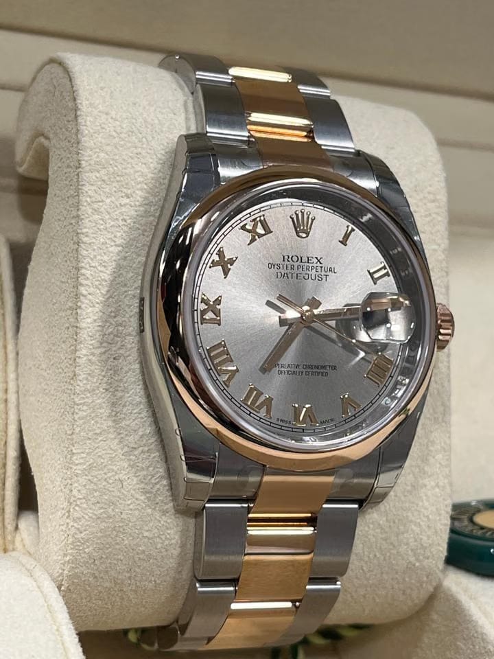 Rolex | Datejust | 116201 | Gold/Steel | 36 mm | Gold/Steel | Grey | Automatic
