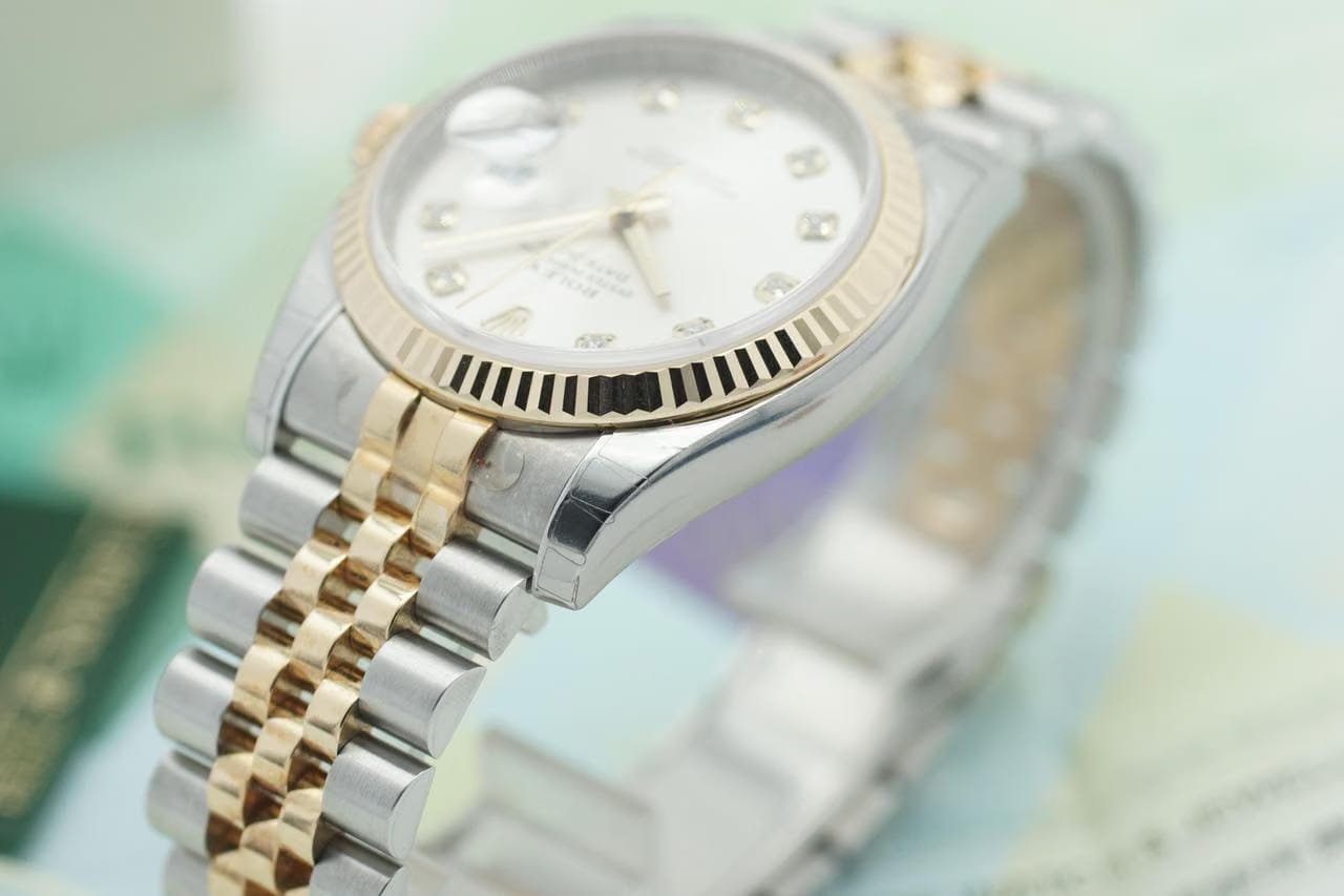 Rolex | Datejust | 116233 | Yellow gold | 36 mm | Gold/Steel | Grey | Automatic