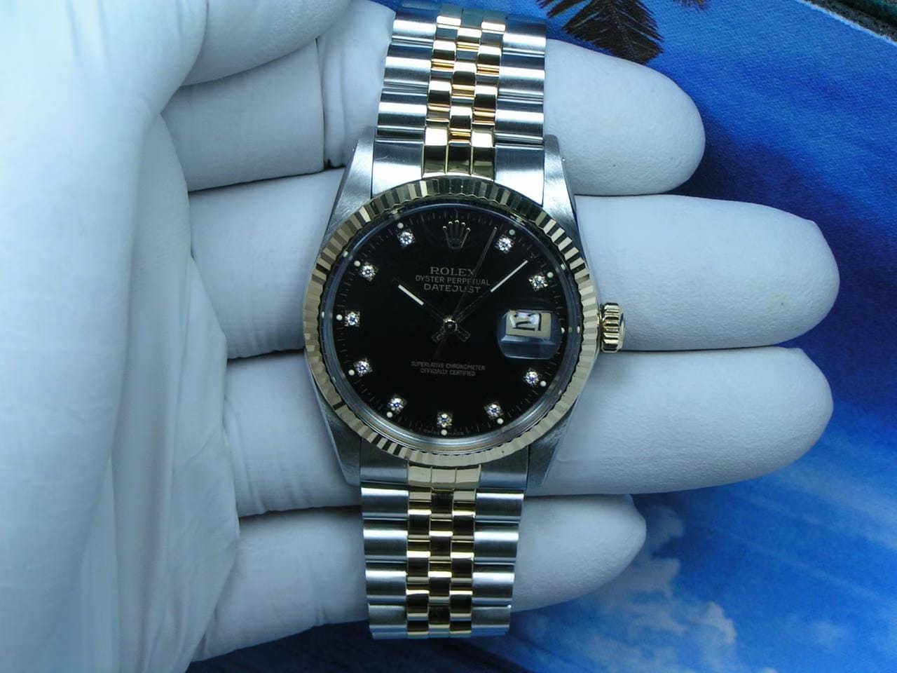 Rolex | Datejust | 16013 | Gold/Steel | 36 mm | Gold/Steel | Black | Automatic