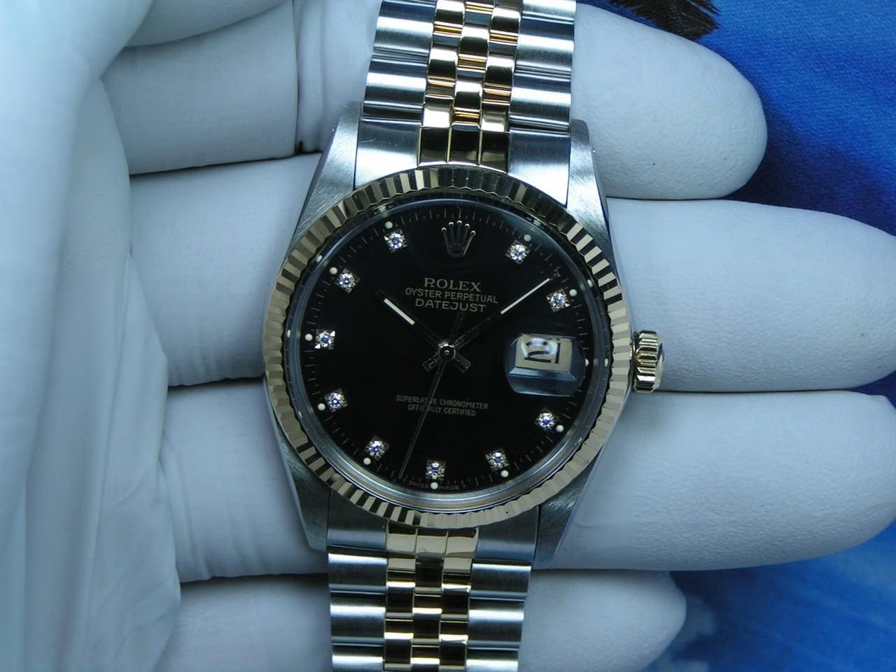 Rolex | Datejust | 16013 | Gold/Steel | 36 mm | Gold/Steel | Black | Automatic
