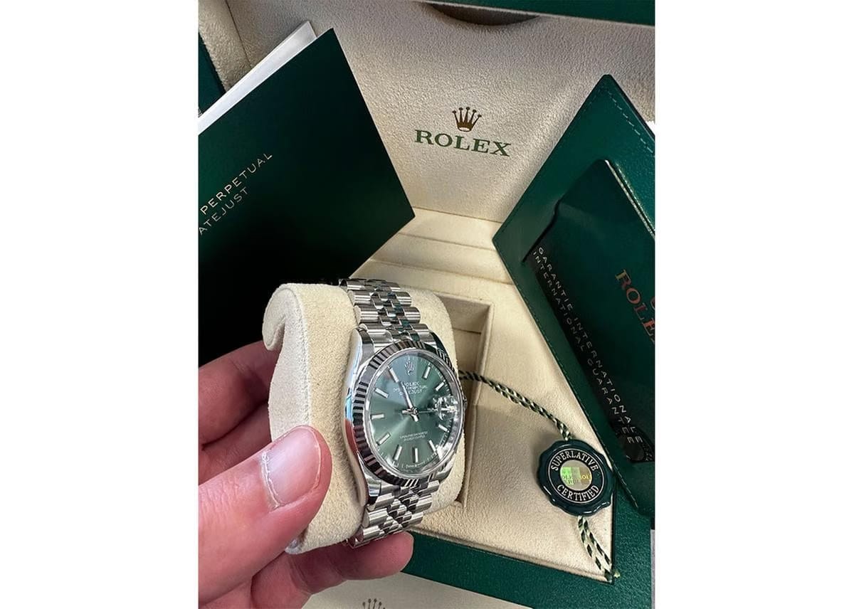 Rolex | Datejust | M126234-0051 | Steel | 36 mm | Steel | Green | Automatic