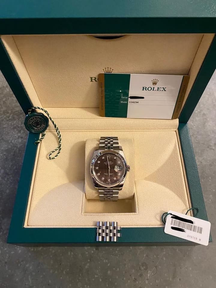 Rolex | Datejust | 116234 | White gold | 36 mm | Steel | Mother of pearl | Automatic