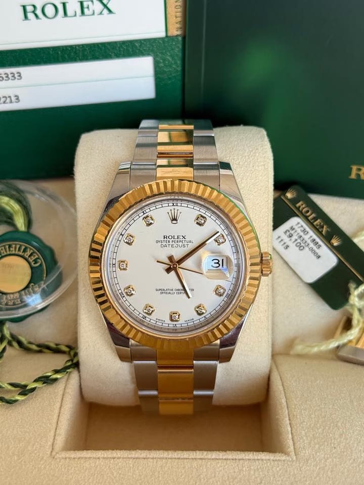 Rolex | Datejust | 116333 | Gold/Steel | 41 mm | Gold/Steel | White | Automatic