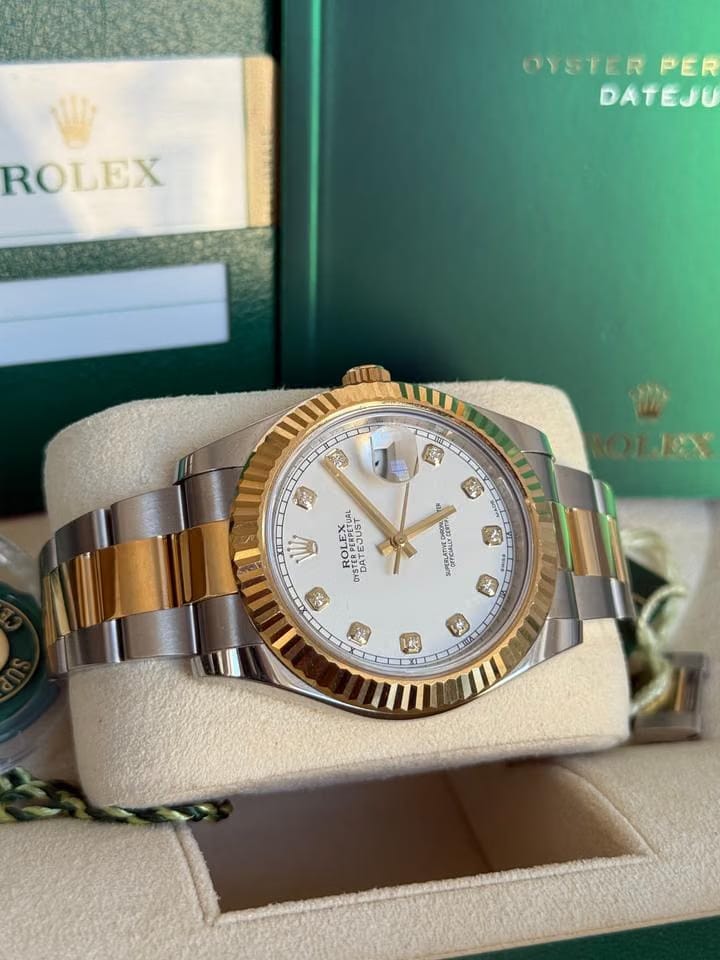 Rolex | Datejust | 116333 | Gold/Steel | 41 mm | Gold/Steel | White | Automatic