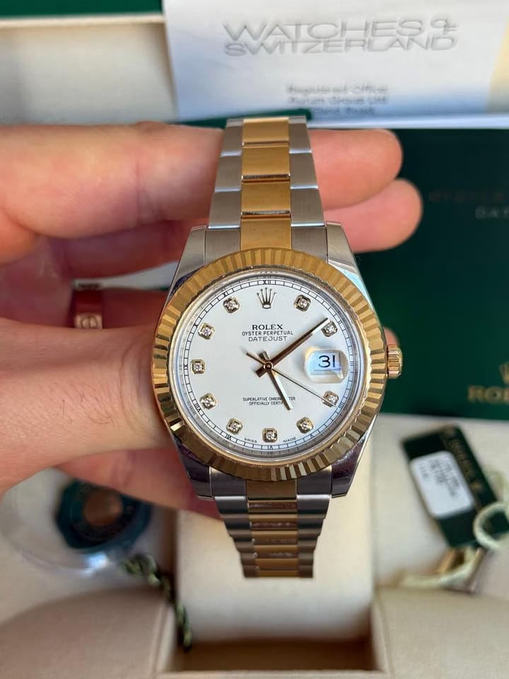 Rolex | Datejust | 116333 | Gold/Steel | 41 mm | Gold/Steel | White | Automatic